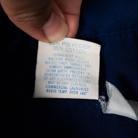 VTG Union 76 Shirt Mens XL Blue Button Up Attendent Short Sleeve Made in‎ USA - Picture 6 of 9